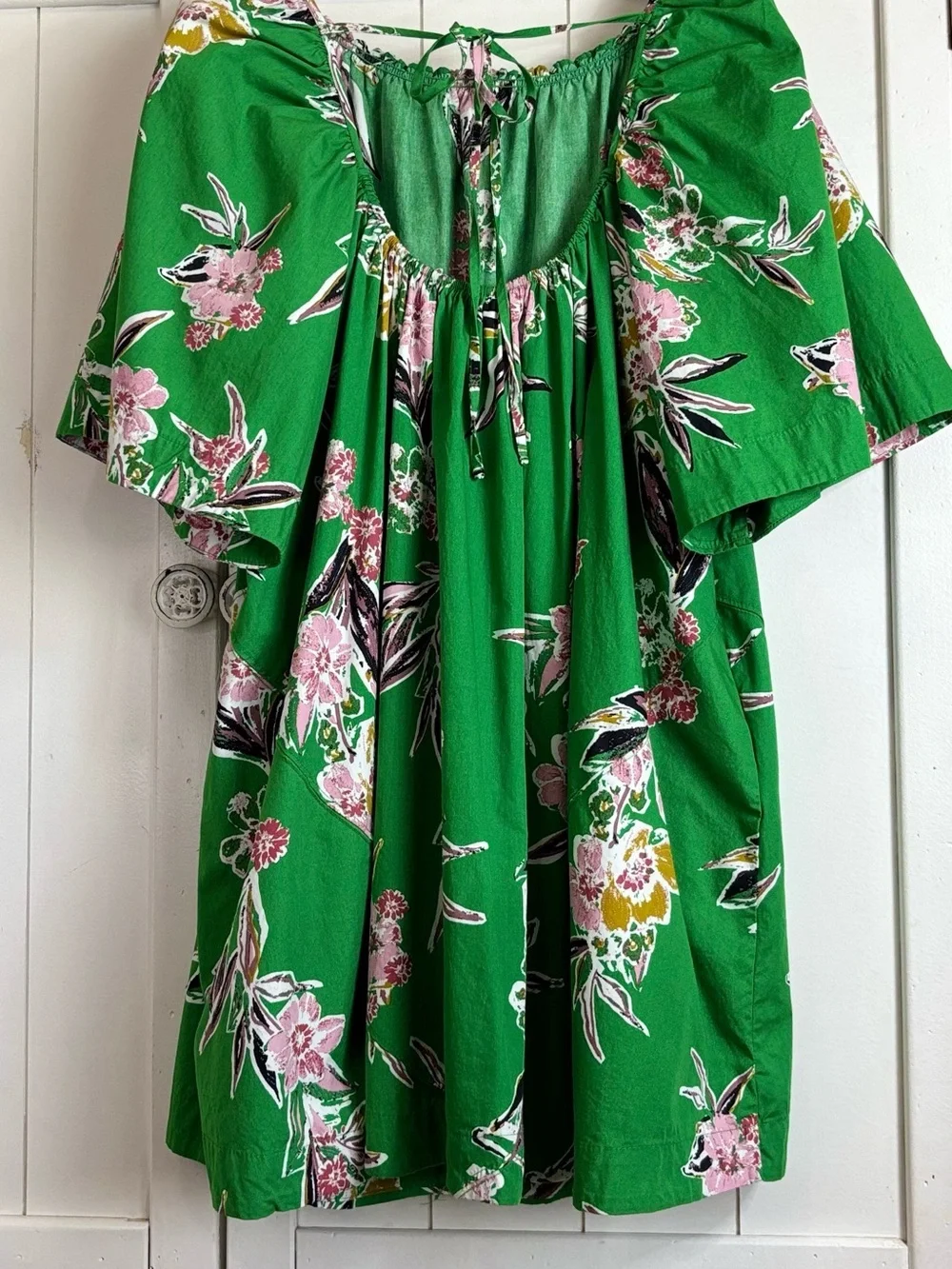 Free People Retro Floral Off-The-Shoulder Tunic Dress NWOT | Medium